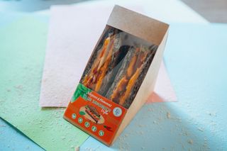 Jalapeno & hummus club sandwich