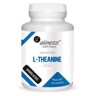L-Teanina L-Theanine 200mg 100 kapsułek vege caps Aliness