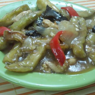 Fâșii de vinete și orez