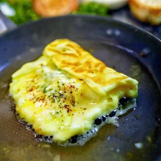 Яичница с сыром