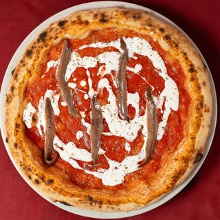 Stracciatella e alici