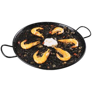 Fideuá Negra De Pota Y Gambas