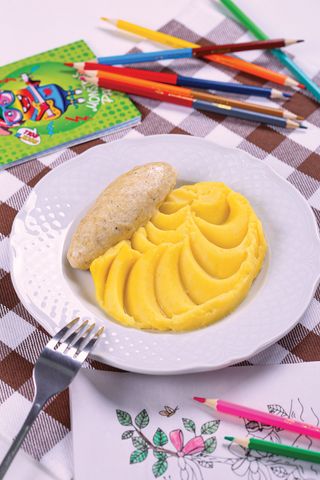 Куряча котлета з овочами на пару (80/110г)