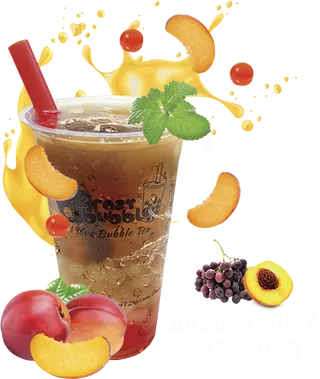 Buble Tea brzoskwinia-winogrono