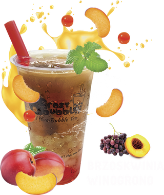 Buble Tea brzoskwinia-winogrono