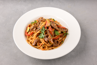 Steak and Zuchinni Pasta Bowl