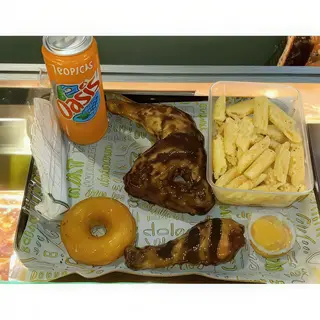 Menú de Donuts de queso y pollo