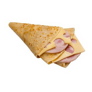 Crepes con queso y jamón