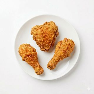 Pollo frito estilo cajún con nuestro clásico rebozado (3 piezas)