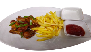 Куриные крылышки с соусом BBQ (220г)