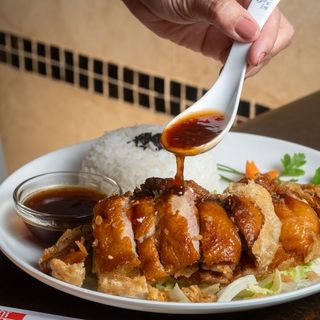 Arroz Blanco Con Pato Asado