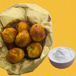 Пельмени жареные со сметаной 