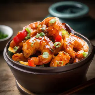 Gong bao de gambas
