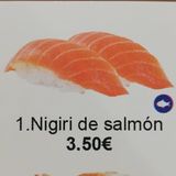 1. Nigiri De Salmón (2 Pzs.)