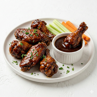 St. Patrick's Bourbon Sticky Wings (6 Uds.)