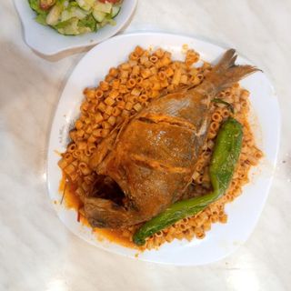 Pâtes au Daurade (Warka) + 2 Doights de Fatma