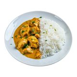 Pollo korma con arroz basmati