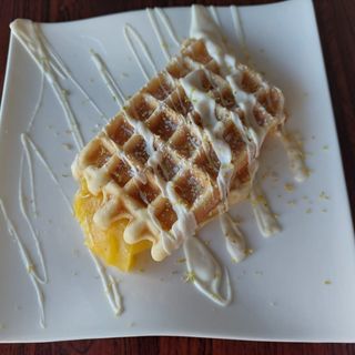 Waffle com Creme de Limão