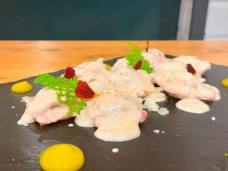 Ravioli a la trufa negra