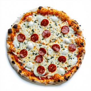 Pizza Quattro Formaggi cu chorizo  mare