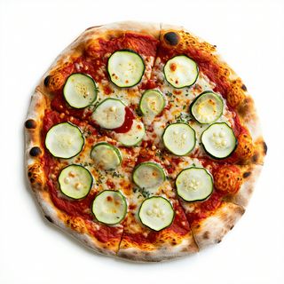 Pizza fiori di zucca bianca