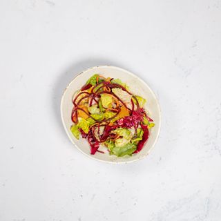 Mix leaves salad & pineapple salad