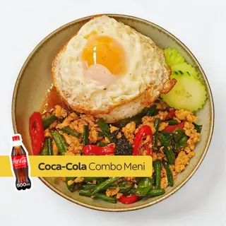 Pad Ga Prao Chicken + Coca-Cola 0,5L