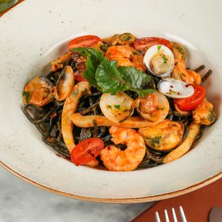 Spaghetti Neri Frutti Di Mare