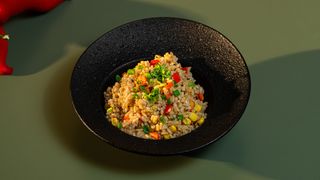 ბრინჯი ბოსტნეულით