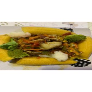 Unripe Plantain + Vegetable