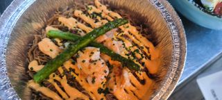 Nuestros Clásicos Fideos Tostados Con Langostinos Y Alioli Del Piquillo