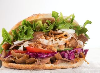 Kebab Normal Con Queso