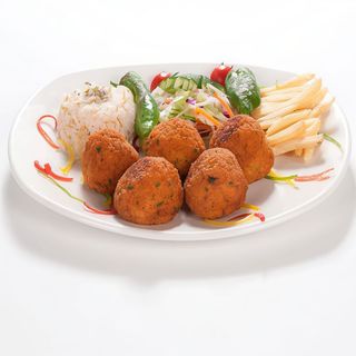 Plato de falafel