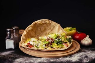 Kebab pizza sandwich