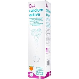 კალციუმ აქტივი დენკი შუშხუნა ტაბლეტი 500მგ #20 