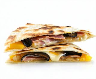 Piadina speck, fontina e funghi