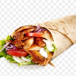 Rollo De Pan Pita Con Carne