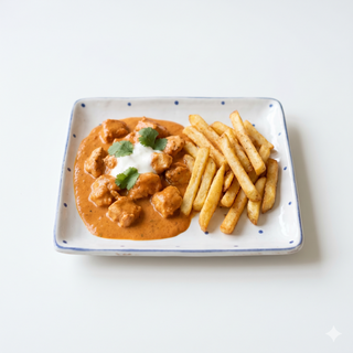 Chicken Tikka Masala With Chips Or Rice