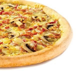 Ветчина и грибы на традиционном тесте 35 см 