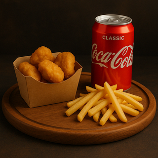 Курячі нагетси + фрі + Кока кола 