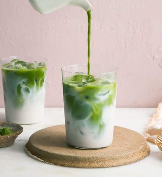 Iced matcha latte