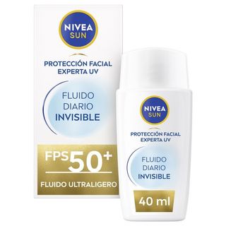 Protector Solar Sun Facial Fluido Diario SPF50+ - Nivea - SPF 50+ 40ML 4006000104041
