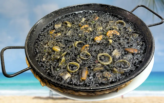 Arroz negro para 2 personas