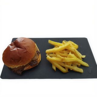 MENU INFANTIL / SMASH CON QUESO+PATATAS FRITAS+REFRESCO A ELEGIR