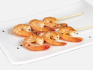 Spiedini di gamberetti