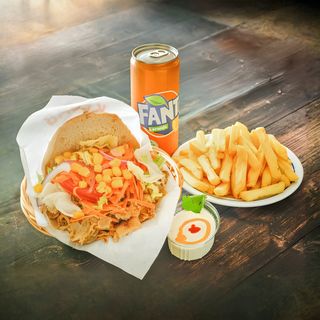 Menu Kebab no Pão