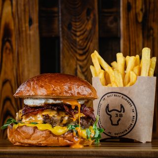 Burger Sulechów + frytki