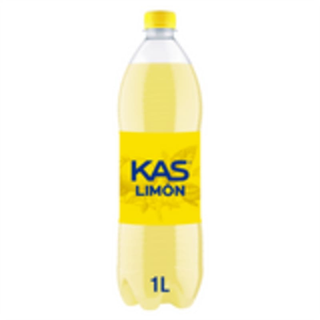 KAS Limón Refresco con gas sabor Limón Botella 1 Litro
