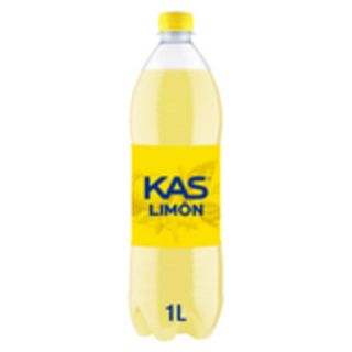 KAS Limón Refresco con gas sabor Limón Botella 1 Litro