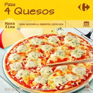 Pizza 4 Quesos Carrefour 340 Gr.